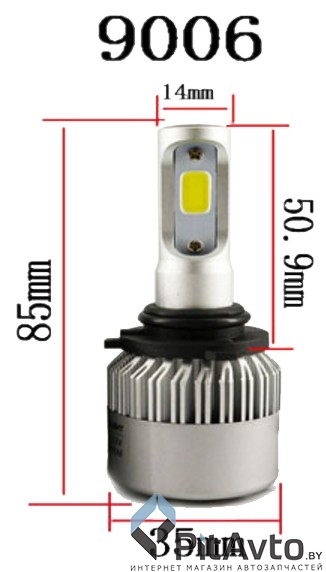 DEGUANG 01235RA Светодиодная лампа головного света S2 COB НB4 (9006)
