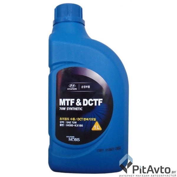 Масло трансмиссионное HYUNDAI/KIA MTF DCTF 70W API GL-4 1л