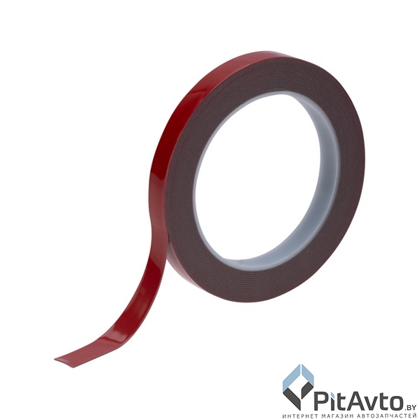 Скотч двухсторонний REXANT 12мм х 5м серый / 096012