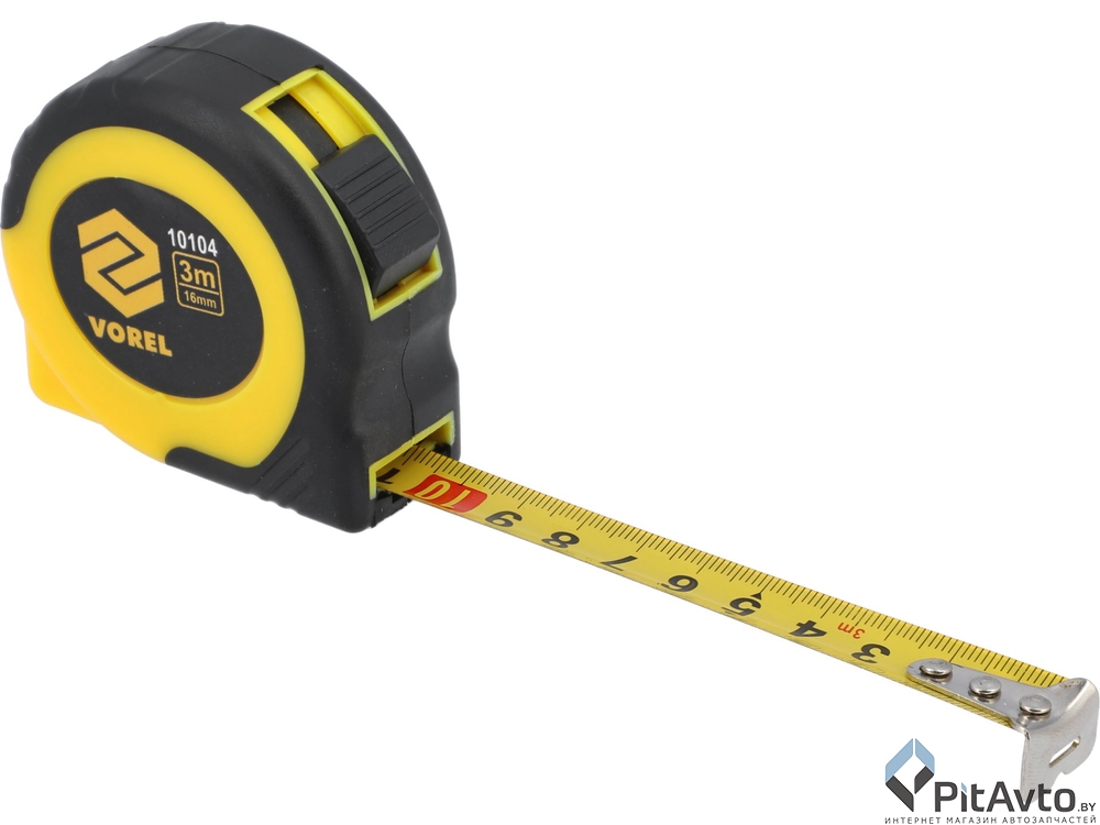 Изображение Рулетка VOREL 10104 3м х 16.0мм Рулетка VOREL 10104 3м х 16.0мм