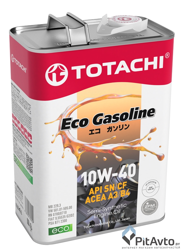 Масло моторное TOTACHI Eco Gasoline 10W-40 4л