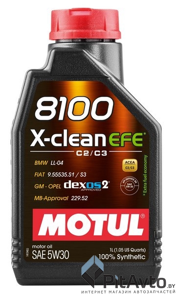 Масло моторное MOTUL 8100 X-CLEAN EFE 5W30 1л