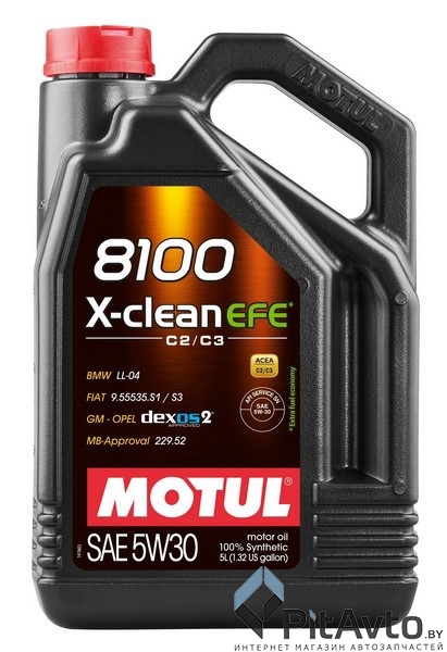 Масло моторное MOTUL 8100 X-CLEAN EFE 5W30 5л / 109471
