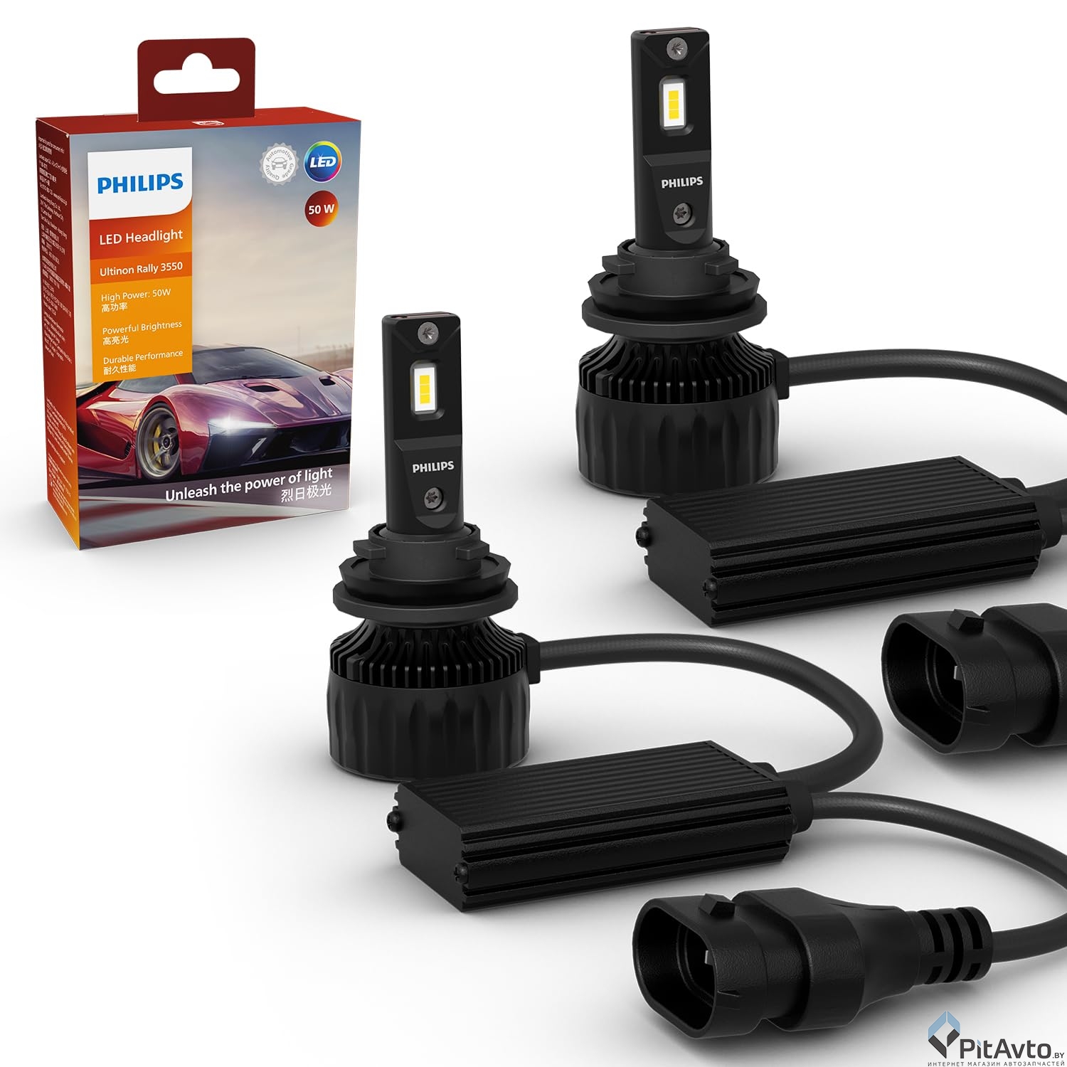 Комплект ламп PHILIPS H11 LED Ultinon Rally 3550