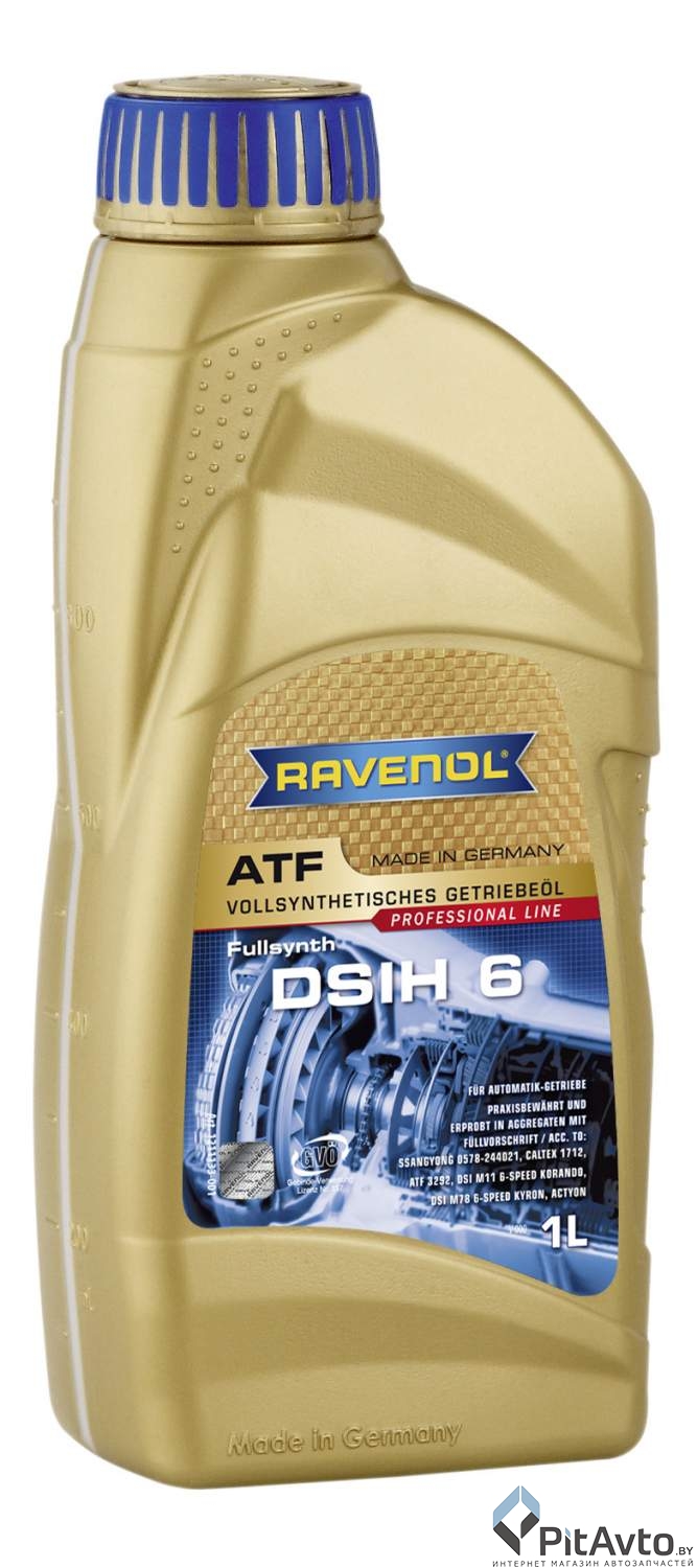 Жидкость гидравлическая RAVENOL ATF DSIH 6 1л