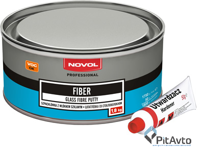 Novol 1225 Шпатлевка со стекловолокном 1.8 кг.