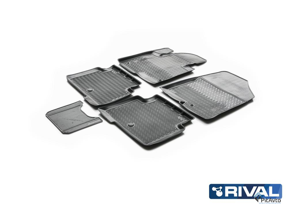 Коврики салона для Hyundai Santa Fe 2012-2018 / 12306002