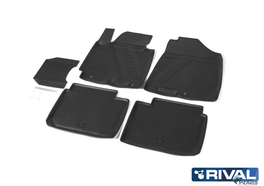 Коврики салона RIVAL Kia Cerato III 2013-> 5шт / 12802001