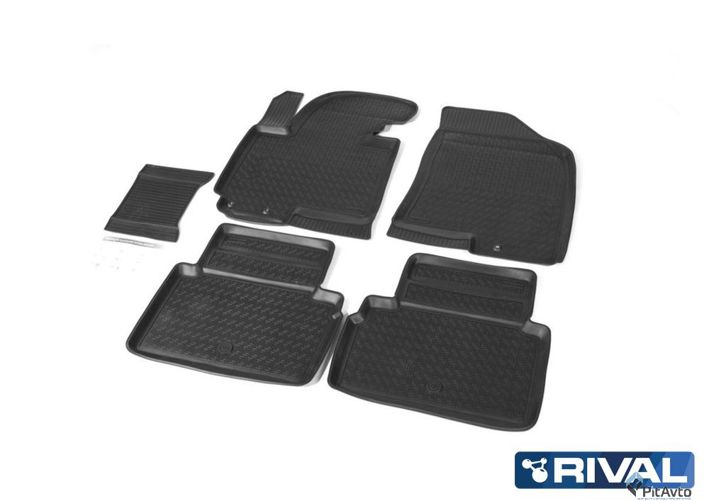 Коврики салона, RIVAL, для Kia Sportage 3 2010-, 12805001