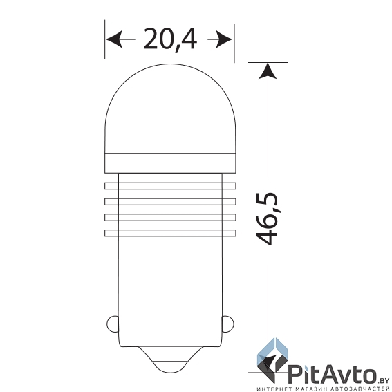 Комплект светодиодных ламп МАЯК PY21W 12T25BLK132BL
