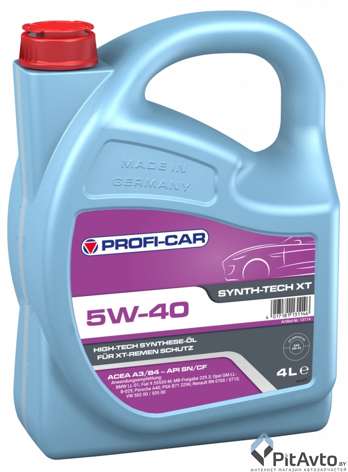 Масло моторное PROFI-CAR Synth-Tech XT 5W40 (4л)