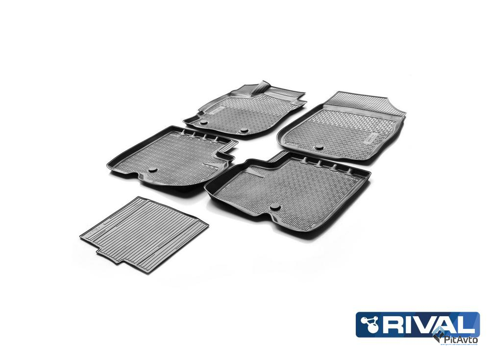 Коврики салона RIVAL Nissan Almera седан 2013-> / 14101001