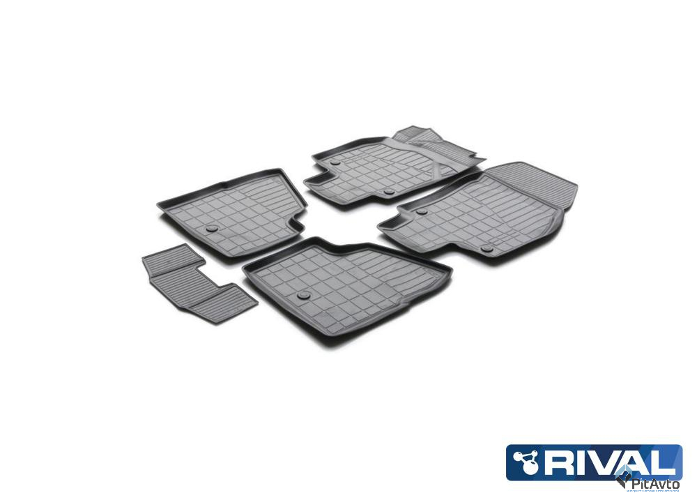 Коврики салона, RIVAL, для Opel Astra H седан 2004-, 14202002