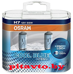 Комплект ламп OSRAM, H7, COOL BLUE INTENSE, 64210CBI-HCB