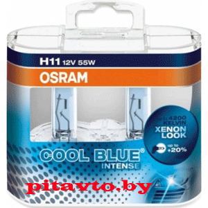 64211CBI-HCB 2шт H11 12V 55W PGJ19-2 COOL BLUE INTENSE