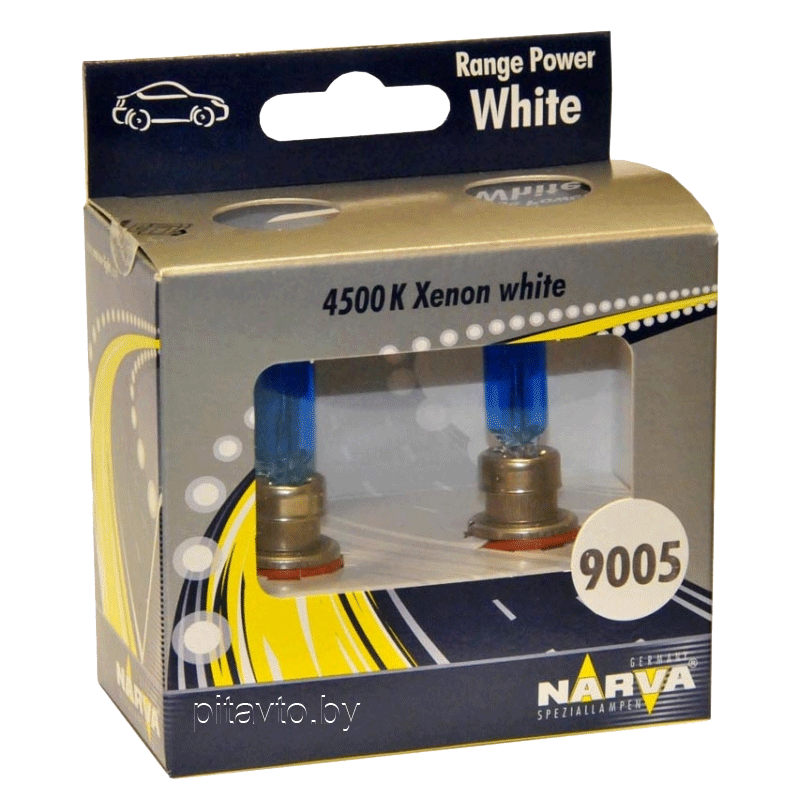 Комплект галогенных ламп 2шт HB3 RANGE POWER WHITE