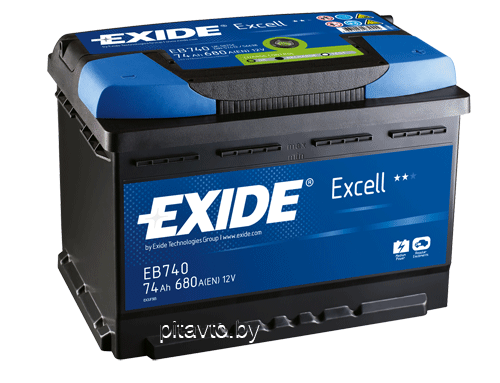 Аккумулятор Exide Excell EB740 74 А/ч 680 А (R+)