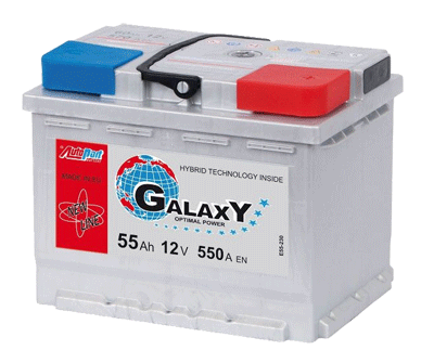 Аккумулятор AutoPart, GALAXY 55Ah 550A (R+), GL550