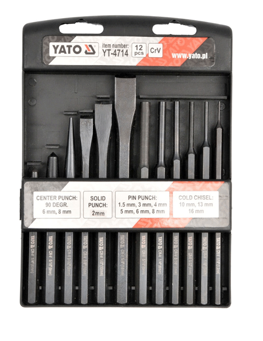 Набор зубил и пробойников YATO YT-4714