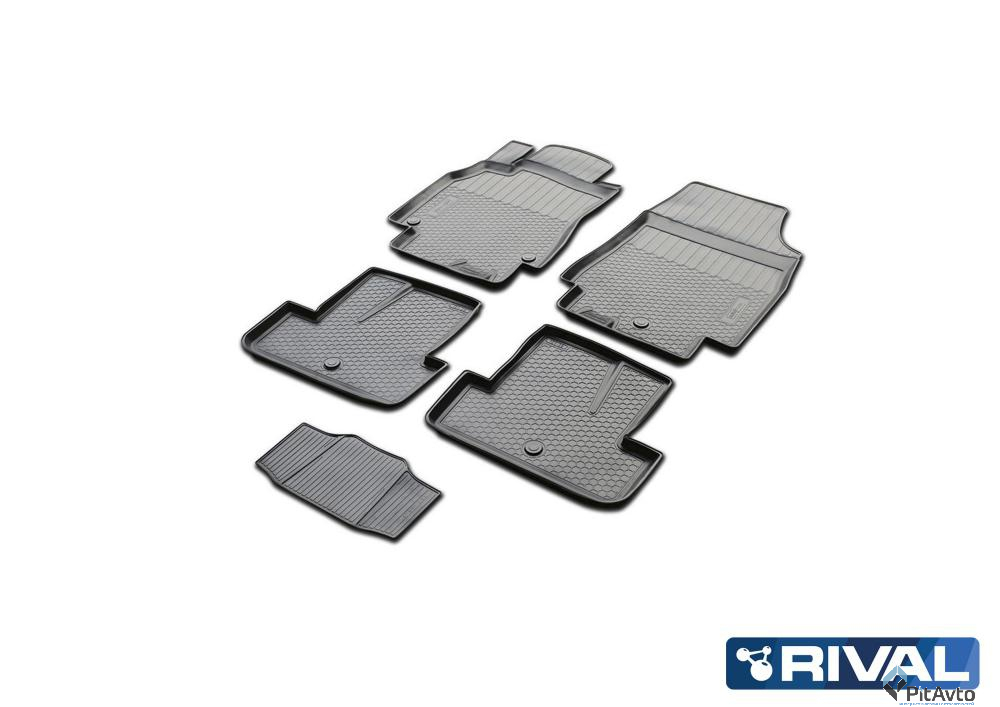 Коврики салона, RIVAL, для Renault Megane 3 хэтчбек 2008-, 14705001