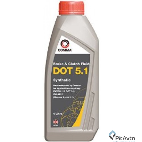Жидкость тормозная COMMA BF51L DOT5.1 1л