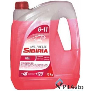 Антифриз SIBIRIA 805601 10кг G12+ готовый красный