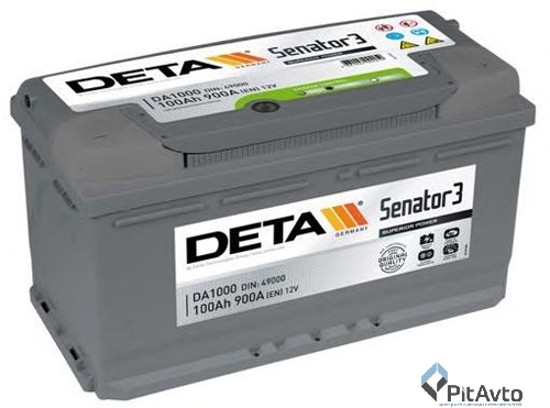 Аккумулятор DETA DA1000 SENATOR3 100Ah