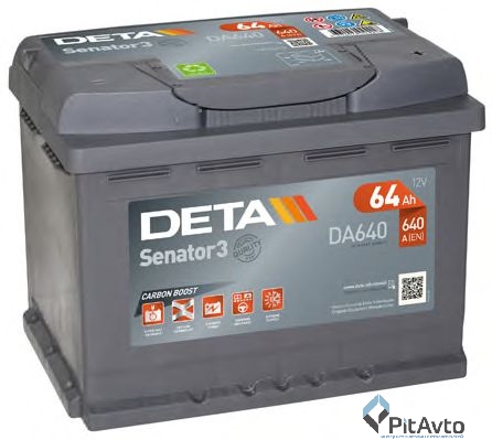 Аккумулятор DETA DA640 SENATOR3 640 A (R+)