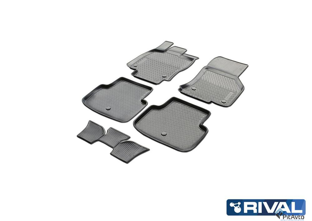 Комплект ковриков RIVAL Skoda Octavia 2013-> 5шт / 15101001