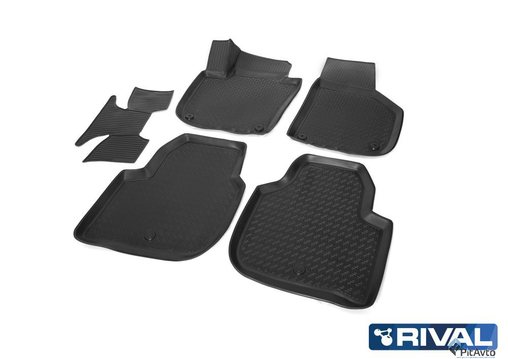Коврики салона, RIVAL, для Skoda Superb B 2008-, 15104001