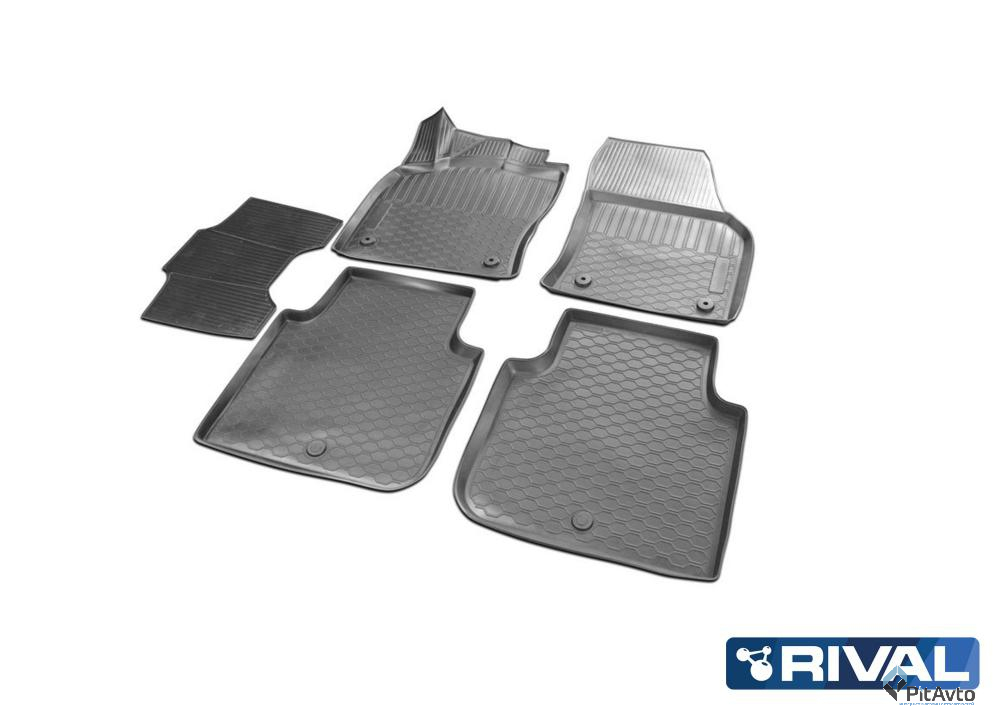 Коврики салона, RIVAL, для Skoda Kodiaq 2017-, 15105001