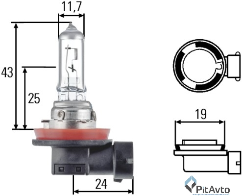 Лампа галогенная H11  Blue Light