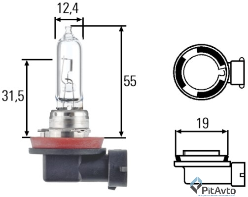 Лампа галогенная H9 Standard