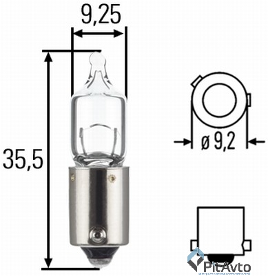 Лампа галогенная H6W  Standard