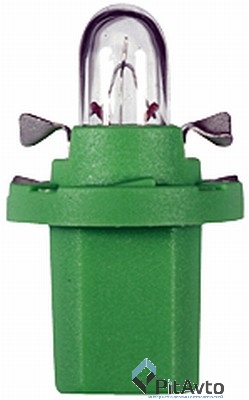 Лампа накаливания T5 12V  green Standard