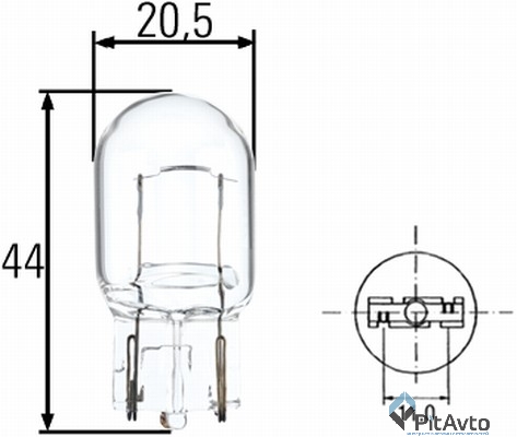 Лампа накаливания  W21W 12V Standard