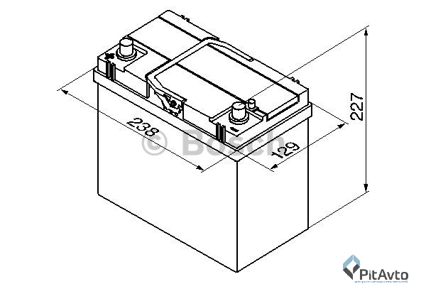 Изображение BOSCH S4 SILVER 12V 45AH 330A ETN 1(L+) BOSCH S4 SILVER 12V 45AH 330A ETN 1(L+)