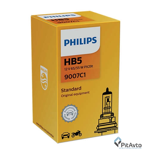 Лампа галогенная HB5, PHILIPS, 9007C1