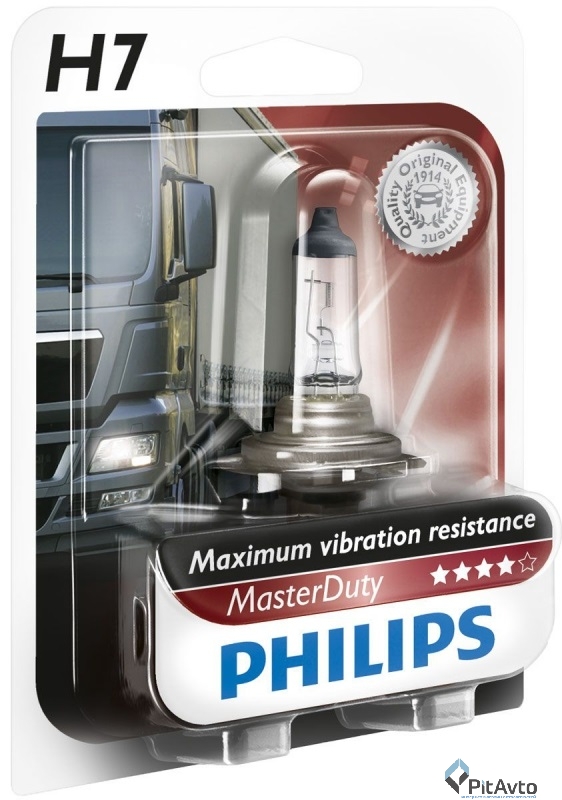 Лампа галогенная PHILIPS H7 24V MASTERDUTY