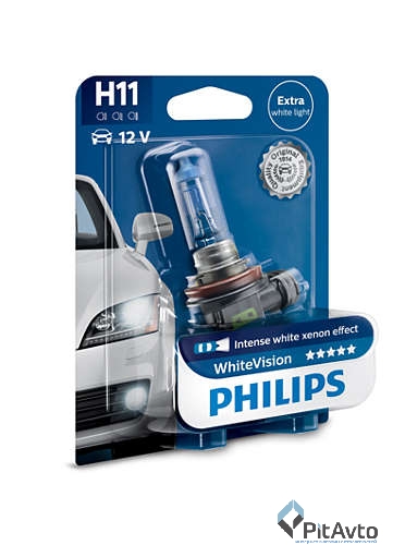 Лампа галогенная H11 PHILIPS 12 В, 55 Вт