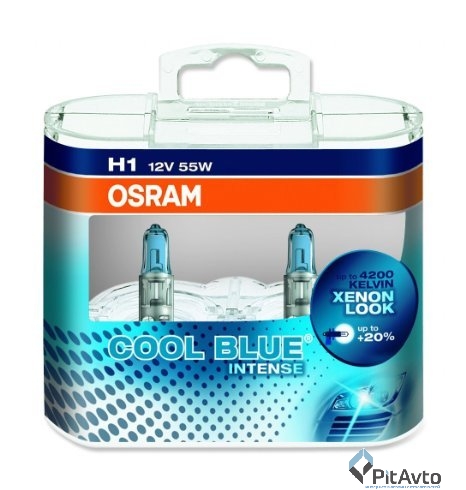 Комплект галогенных ламп 2шт H1  COOL BLUE INTENSE