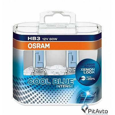 Комплект галогенных ламп 2шт HB3  COOL BLUE INTENSE