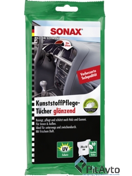 Салфетки для очистки пластика SONAX 415100