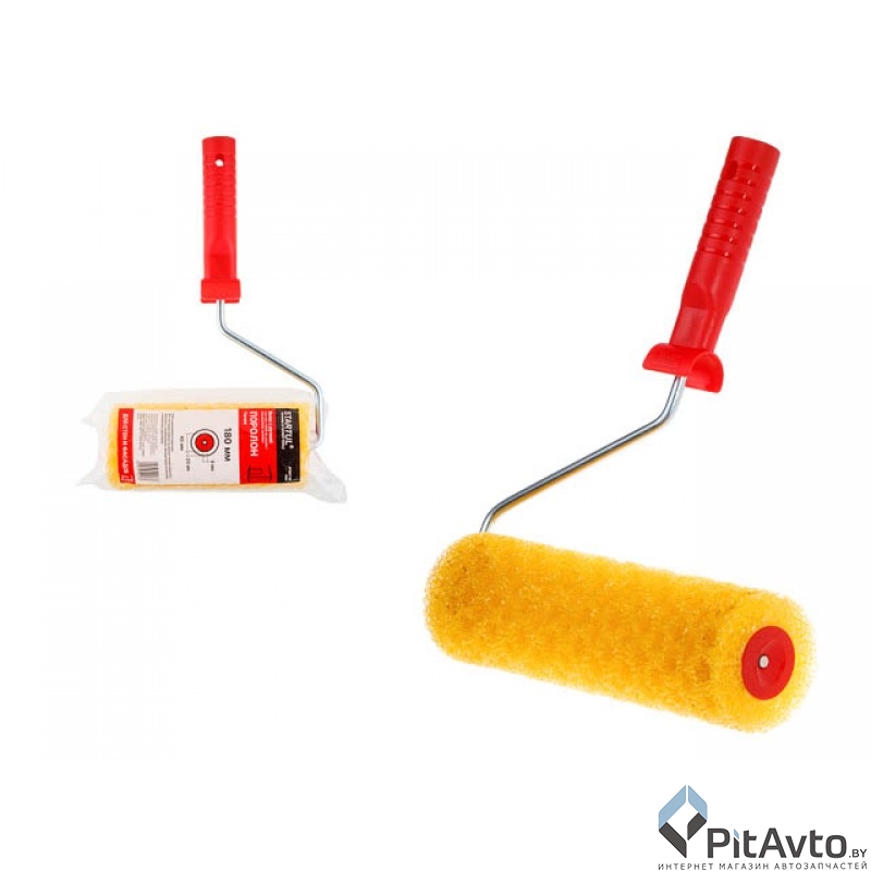 Валик поролоновый Структурный мелкопористый 250мм с ручкой 8мм STARTUL PROFI