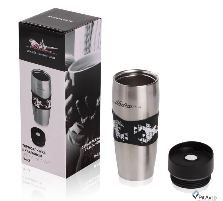 Термокружка с клапаном 380 мл IT-02