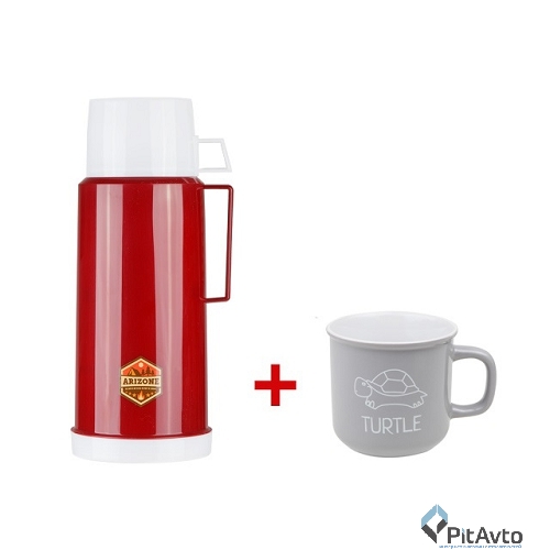 Термос 1л красный 27-226441-1