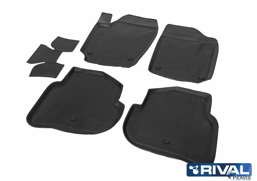 Коврики салона RIVAL VW Polo V седан 2010-> / 15804003
