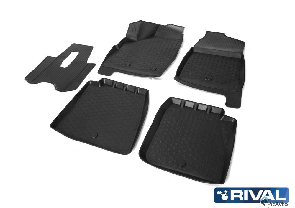 Коврики салона, RIVAL, для Lada 4х4 2131 5-дв. 1995-2019, 16005003