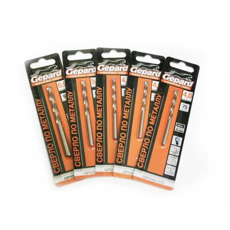 GEPARD GP0380-117 Сверло по металлу ц/х 8.0х75х117мм HSS