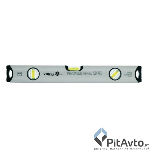 VOREL 16555 Уровень серебрянный 3-глазка 1200мм